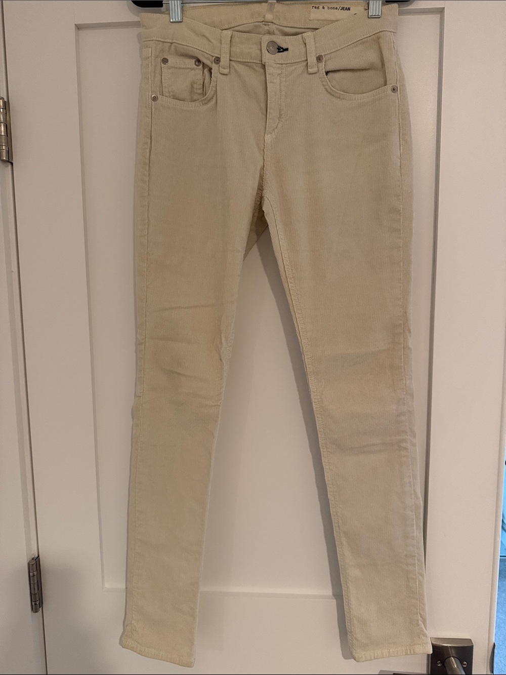 Rag & Bone Beige Women's Corduroy Skinny Jeans